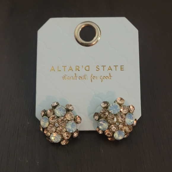 ALTAR'D STATE RHINESTONE EARRINGS - Picture 4 of 5